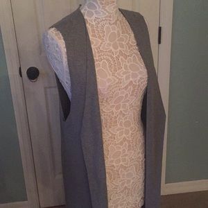 Kokun bamboo cashmere long vest sweater